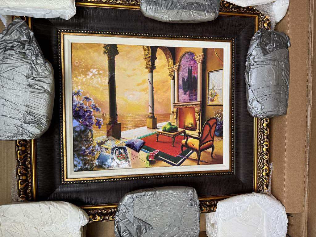 Orlando Quevedo "Sunrise": Orlando Quevedo "Sunrise" 2017 16 1/8" x 20" image size Dye sublimation on aluminum. Hand-signed in pigment lower right by the artist. Gallery framed, COA, Appraisal. BA