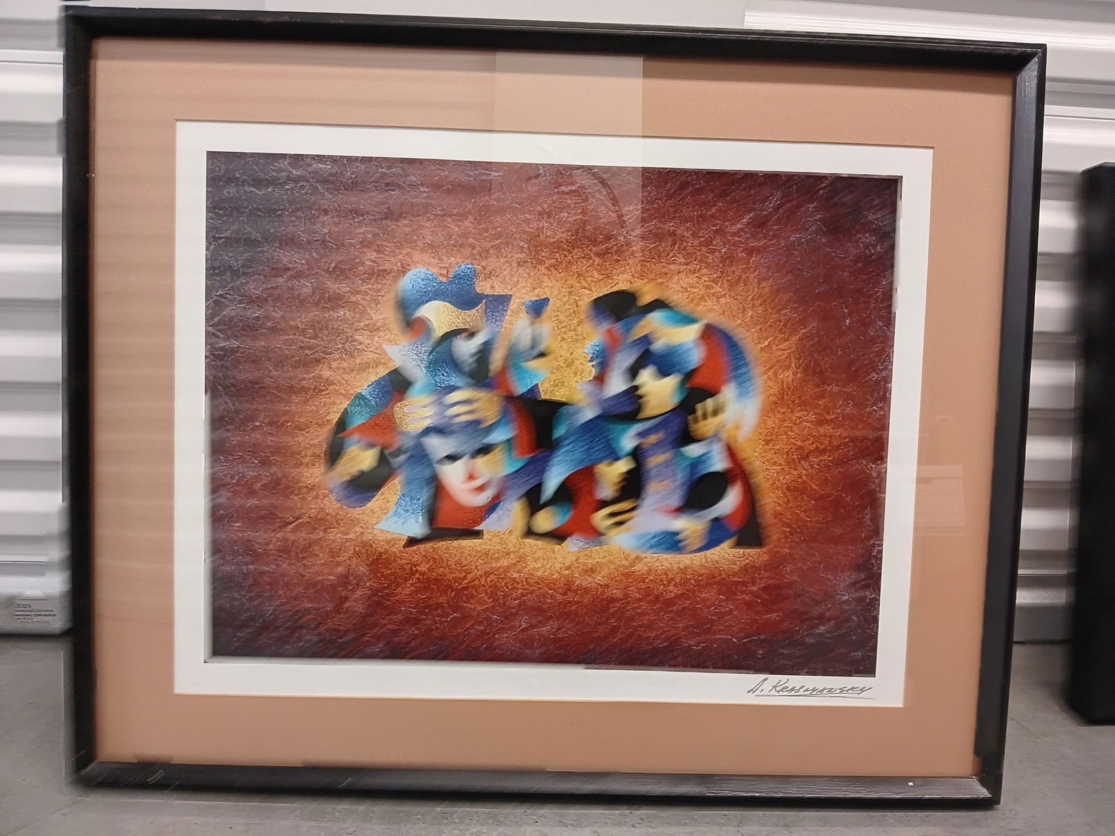 Anatole Krasnyansky Play that Hord II num 15: Anatole Krasnyansky "Play that Horn II #15" 2013 19 7/8" x 16 1/8" Seriolithograph in color on archival paper signed in the plate. Gallery framed, COA, Appraisal. JPP