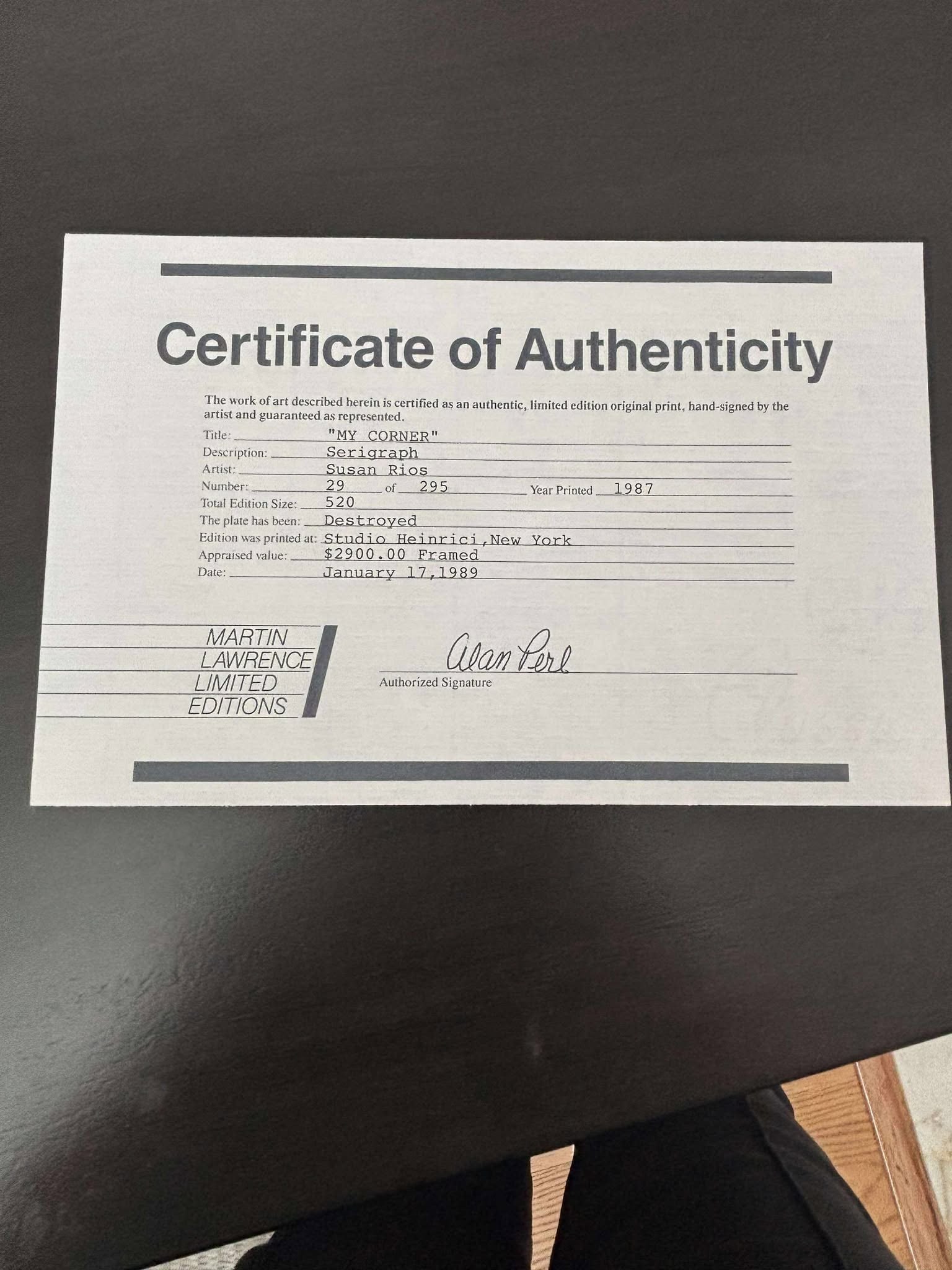 Susan Rios My corner - 2