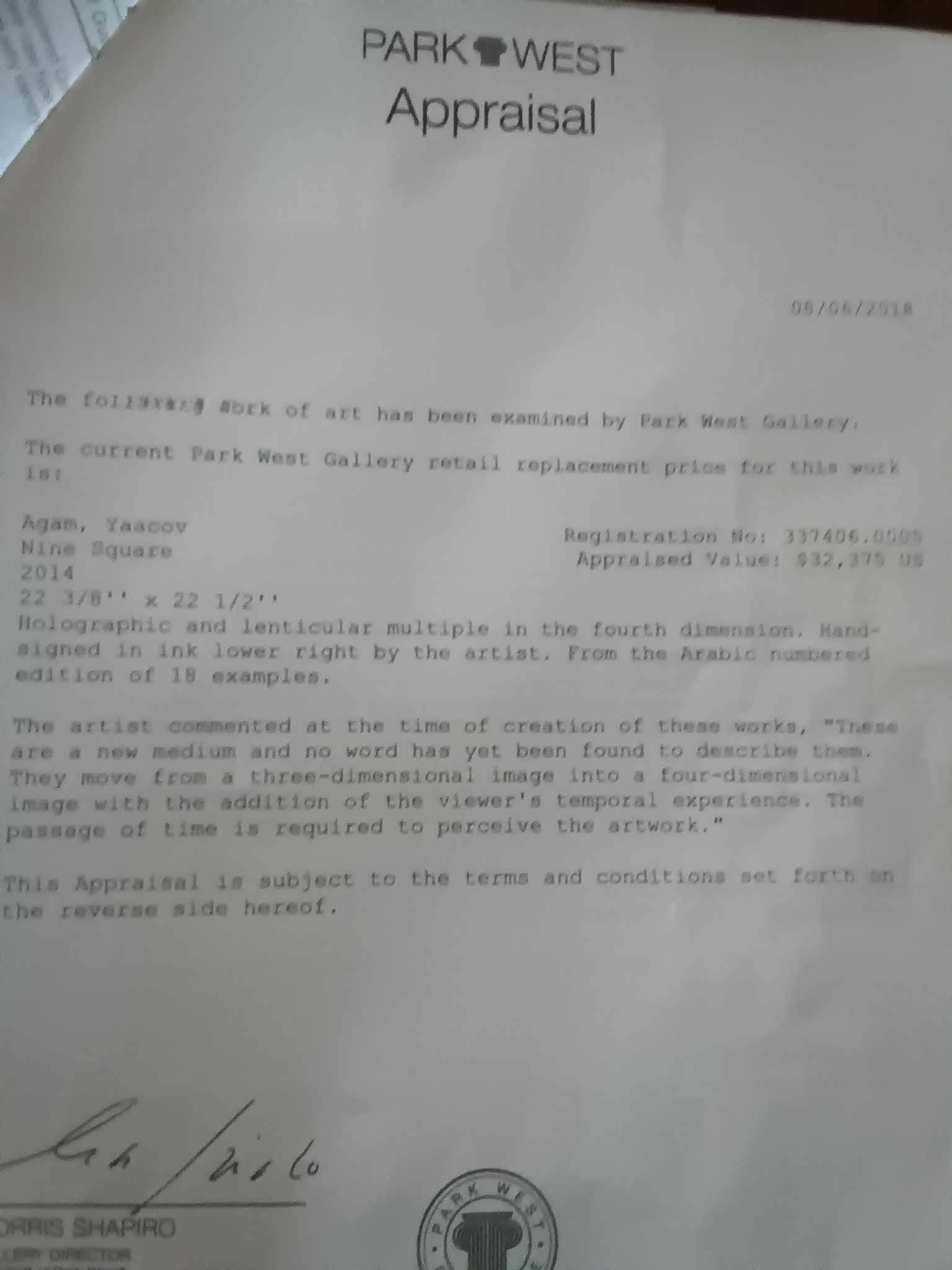 Yaacov Agam Nine Square - 2