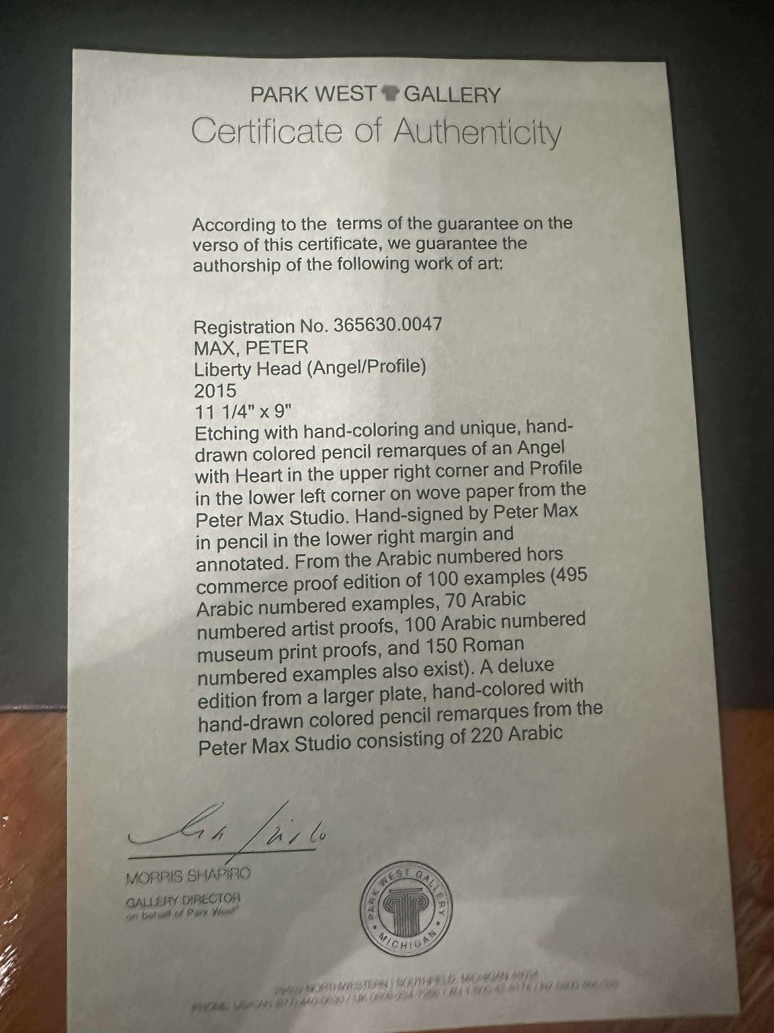 Peter Max Liberty Head (Angel/Profile) - 4