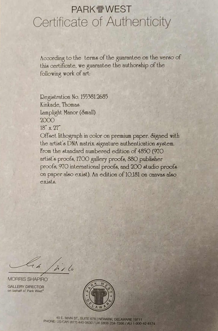 Thomas Kinkade A Lamplight Manor - 2