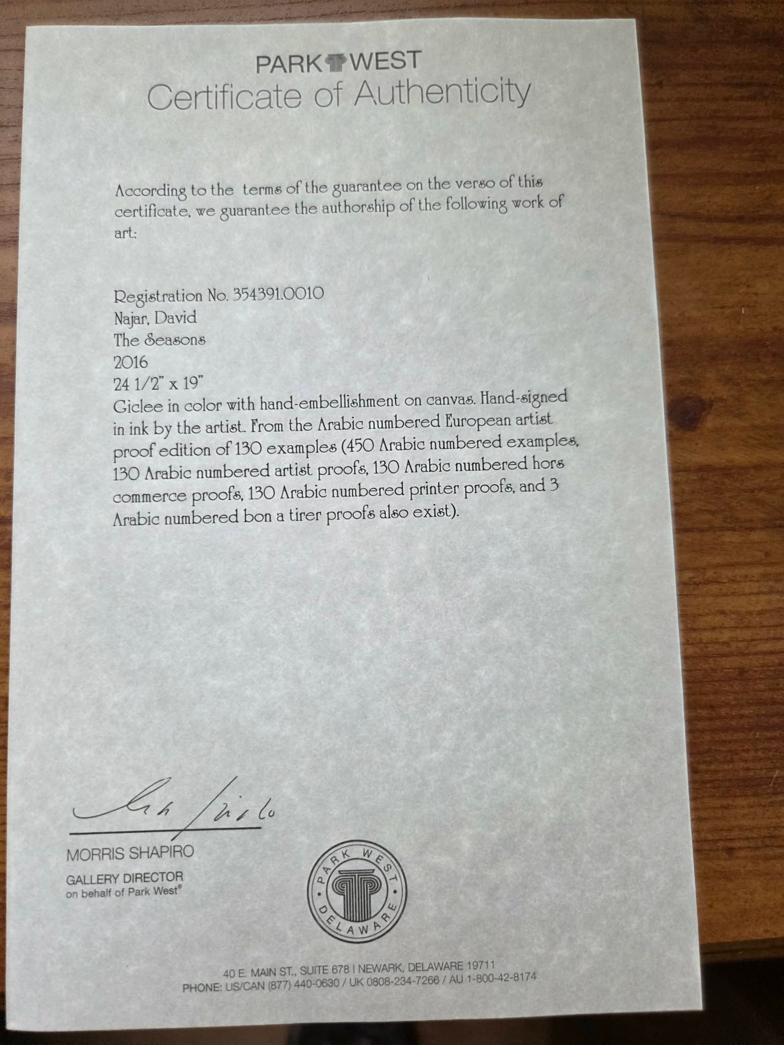 David Najar The Seasons - 2