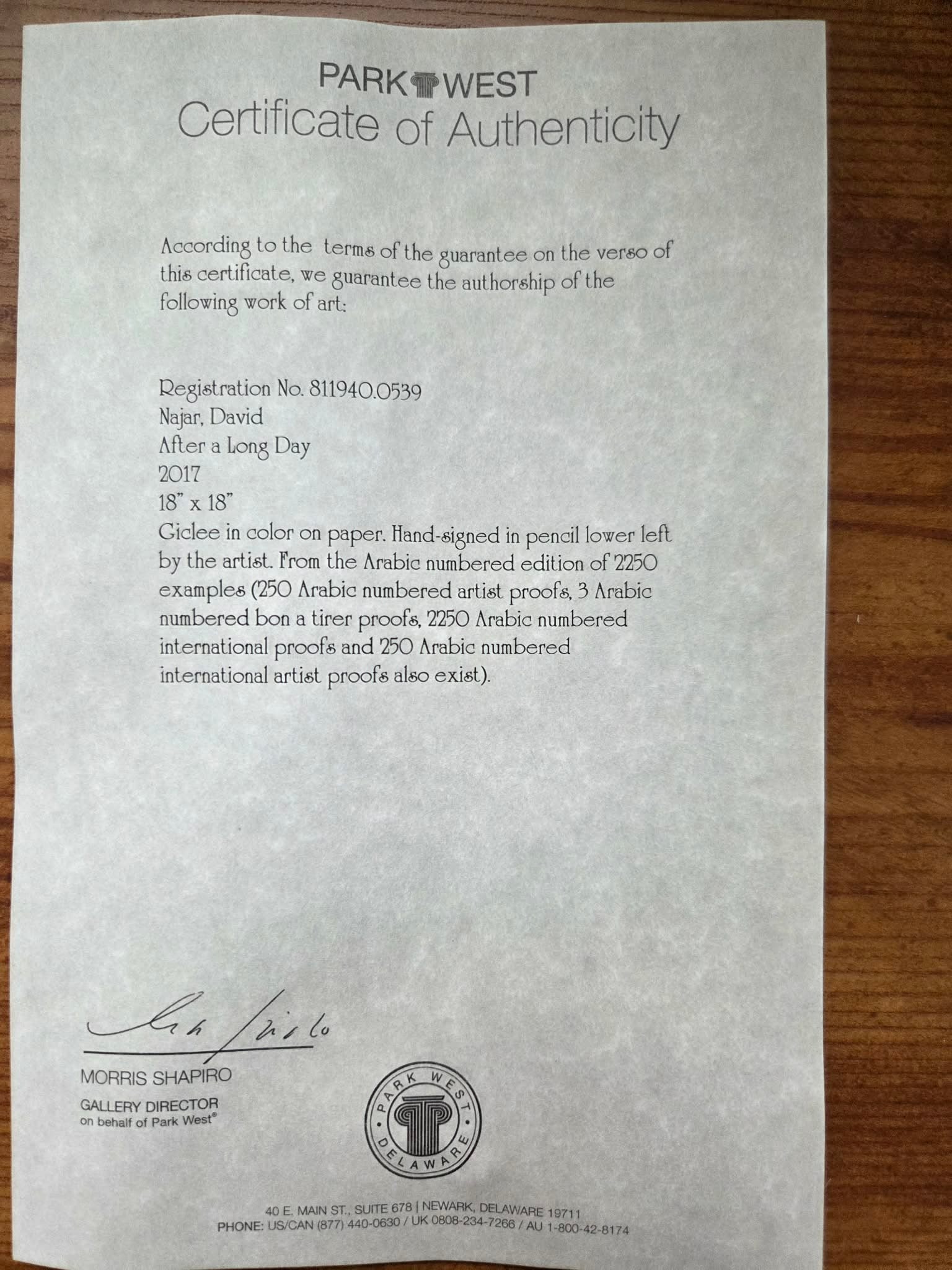 David Najar After A Long Day - 2