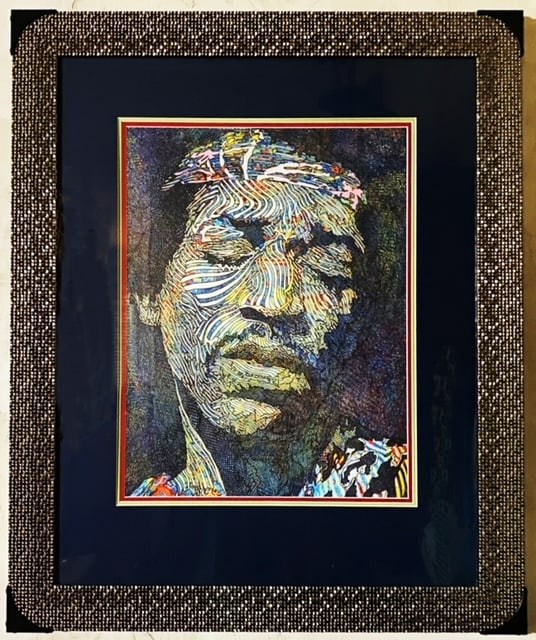 Guillaume Azoulay Pour Arnaud Purple: Guillaume Azoulay "Pour Arnaud Purple" 2005 21" x 24" image size (including boarders) Mixed media and giclee on canvas. Signed by artist lower right. All proceeds goto nonprofit. NSC