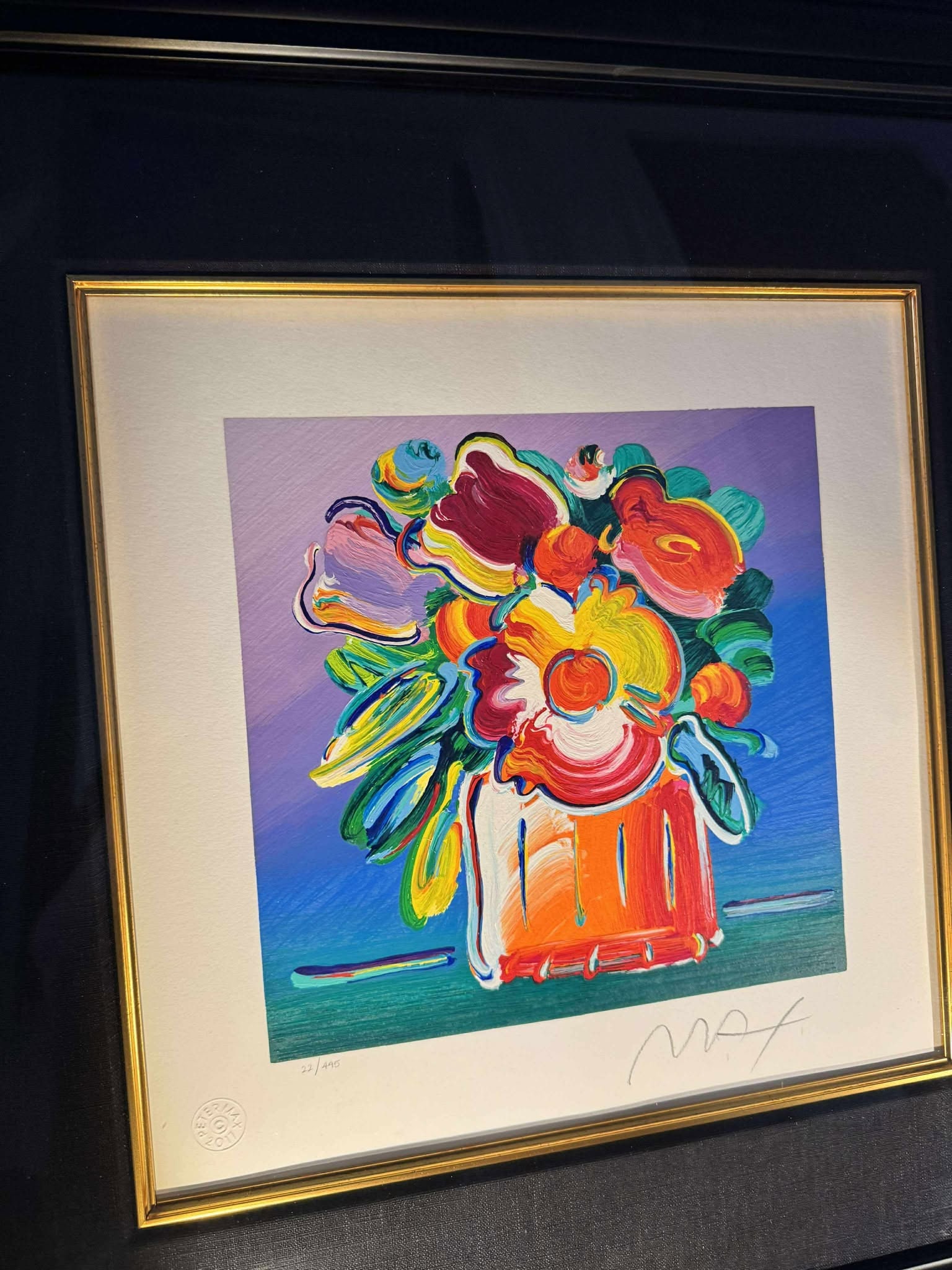 Peter Max Abstract Flowers I - 2