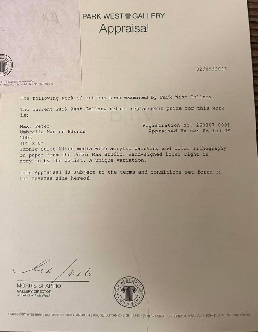 Peter Max Umbrella Man on Blends - 3