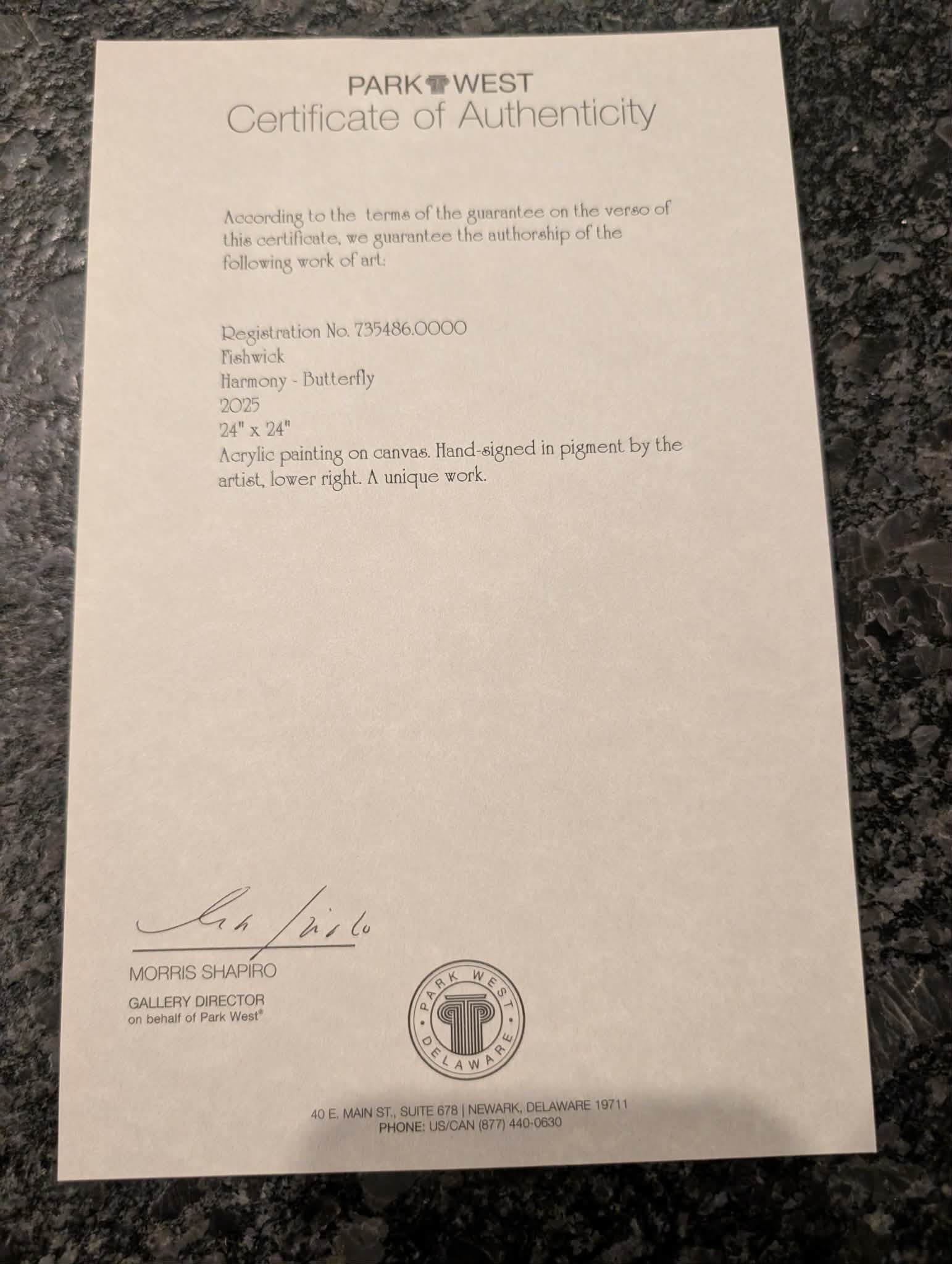 Fishwick Harmony Butterfly - 2