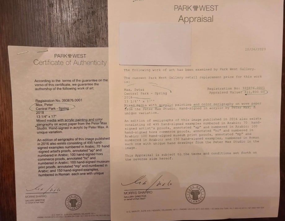 Peter MaxCentral Park - Spring - 3