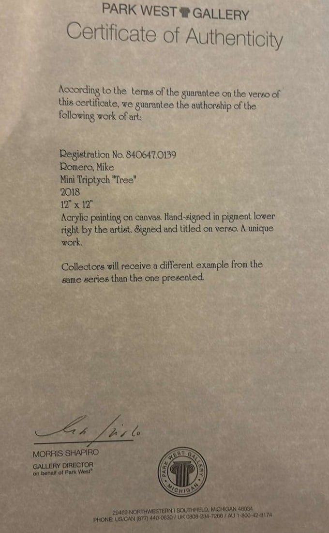 Mini Triptych Tree - 3