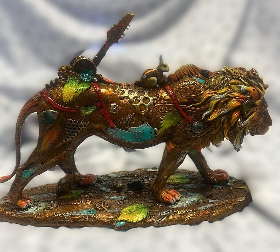 Leonardo: Nano Lopez "Leonardo" 2018 9"x6"x15" Bronze Sculpture with hand-applied patina. Signature stamped. Includes 17 1/2"x26" (Image size) giclee on canvas, hand-signed by Nano Lopez and annotated with the