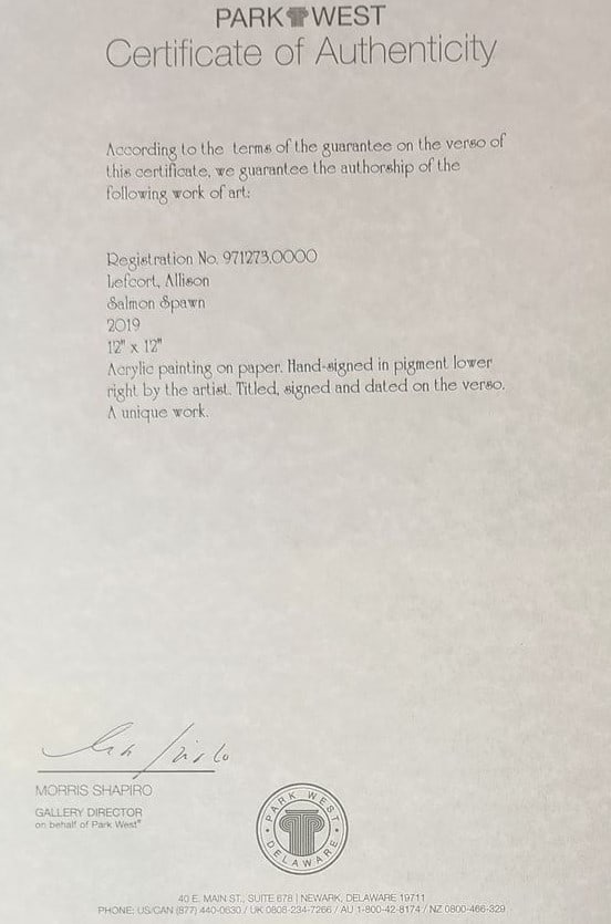 Allison Lefcort Salmon Spawn UNIQUE - 3