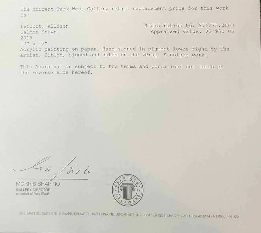 Allison Lefcort Salmon Spawn UNIQUE - 4