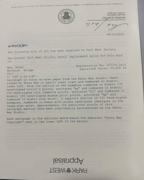 Peter Max Brooklyn Bridge - 4