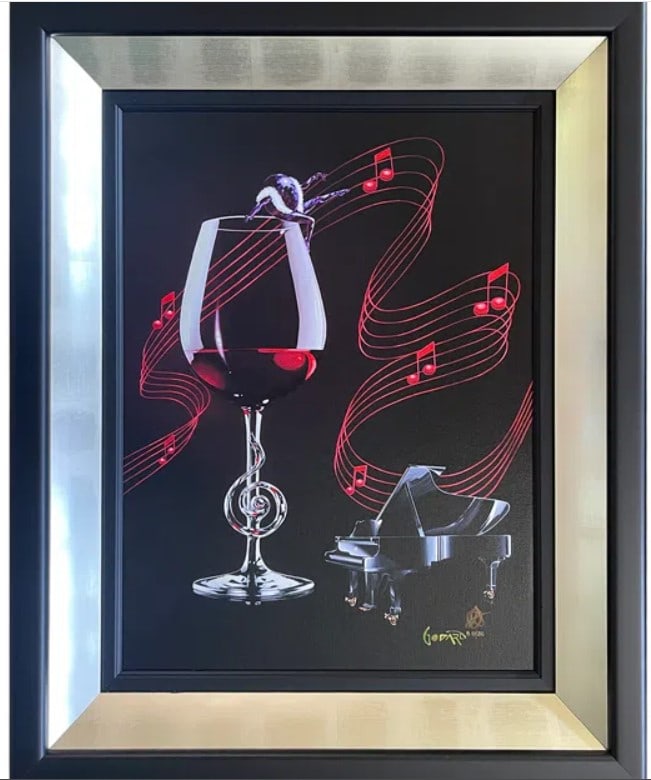 Michael Godard A Night at the Opera: Michael Godard "A Night at the Opera" 2020 23 1/2" x 17 1/2" image size Giclee in color with hand-embellishment on canvas. Hand-signed in ink lower right by the artist. From the Arabic numbered editio