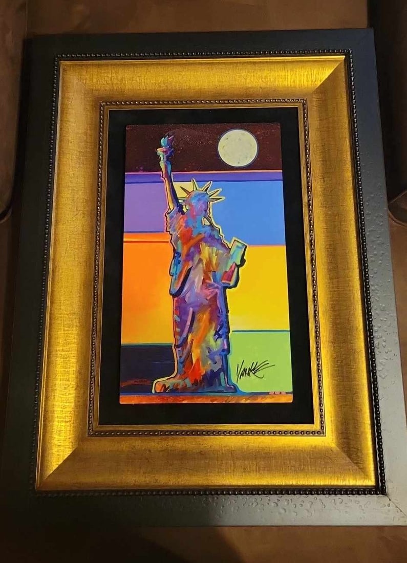 Tim Yanke Miss America: Tim Yanke "Miss America" 2017 17" x 9 7/8" image size caldograph (multuple through dye-sublimation on wood) Hand-signed in pigment lower by the artist. Gallery framed, COA, Appraisal