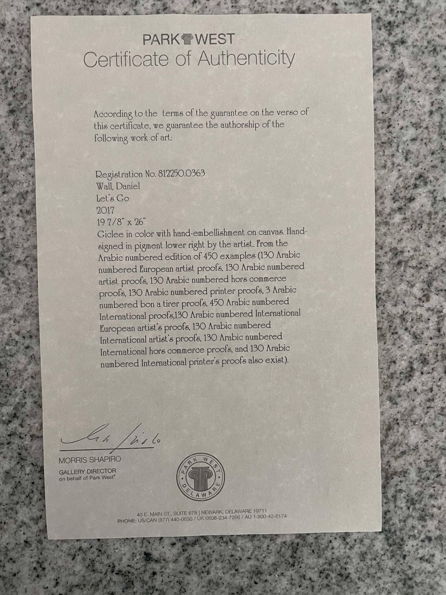 Daniel Wall Let's Go - 2