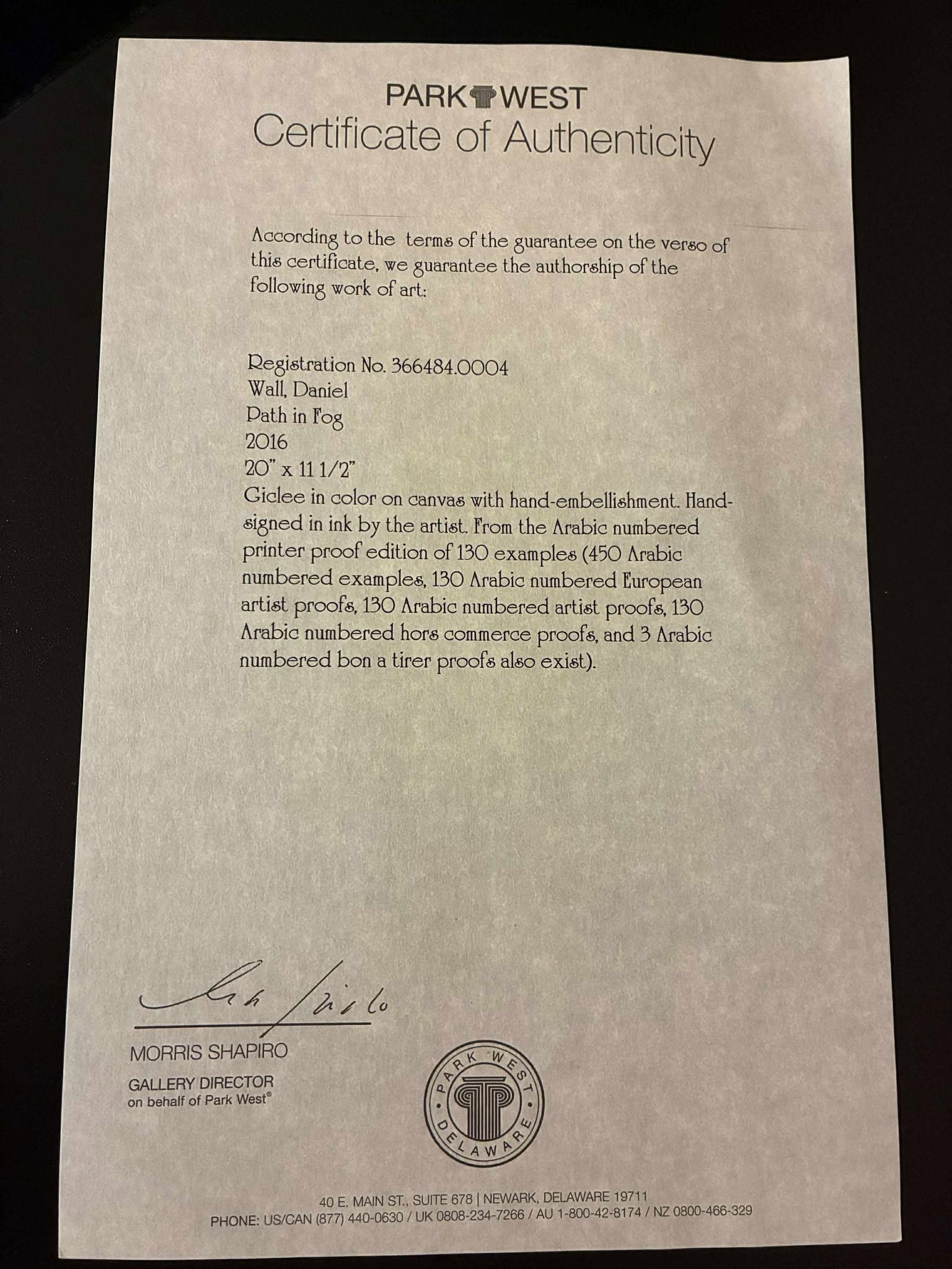 Daniel Wall Path in Fog - 2