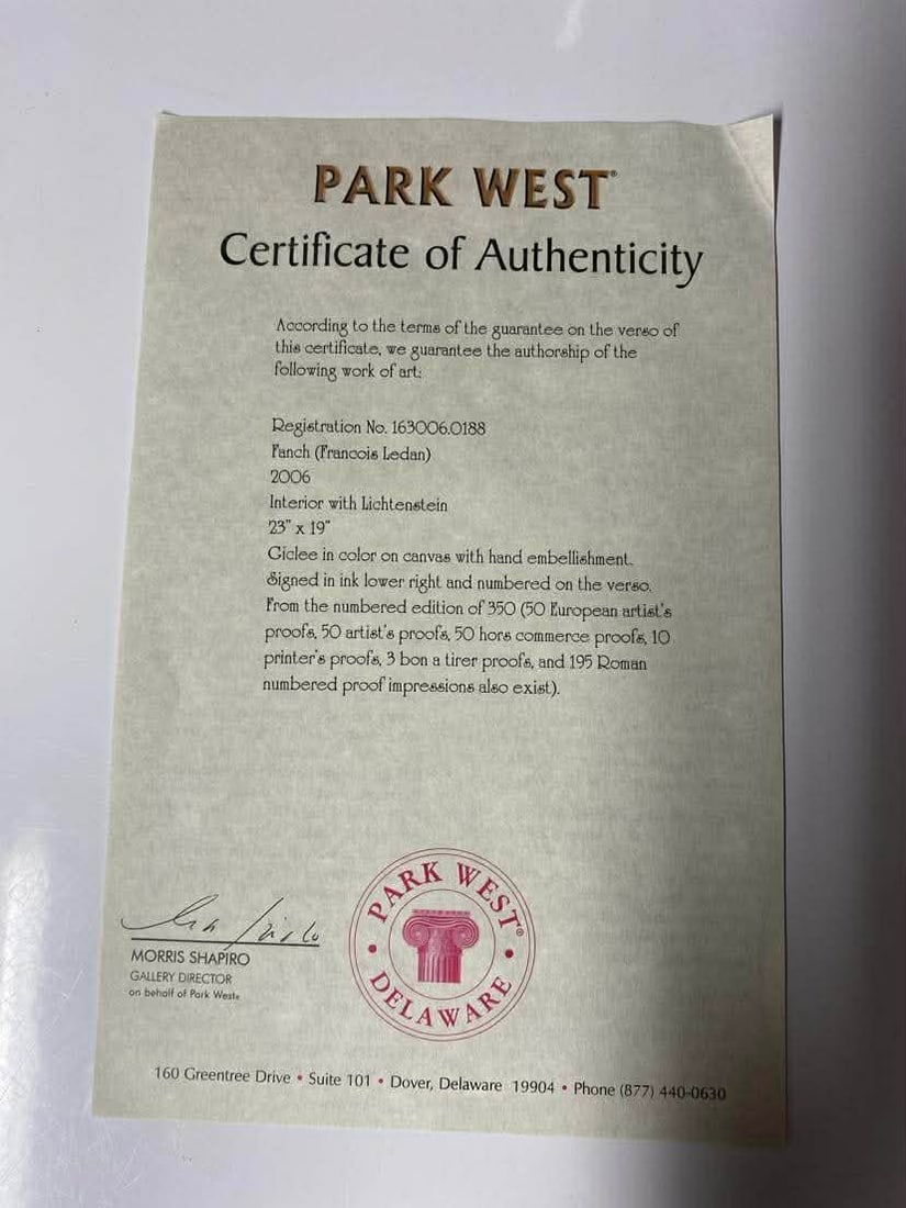 Fanch Interior with Lichtenstein - 2