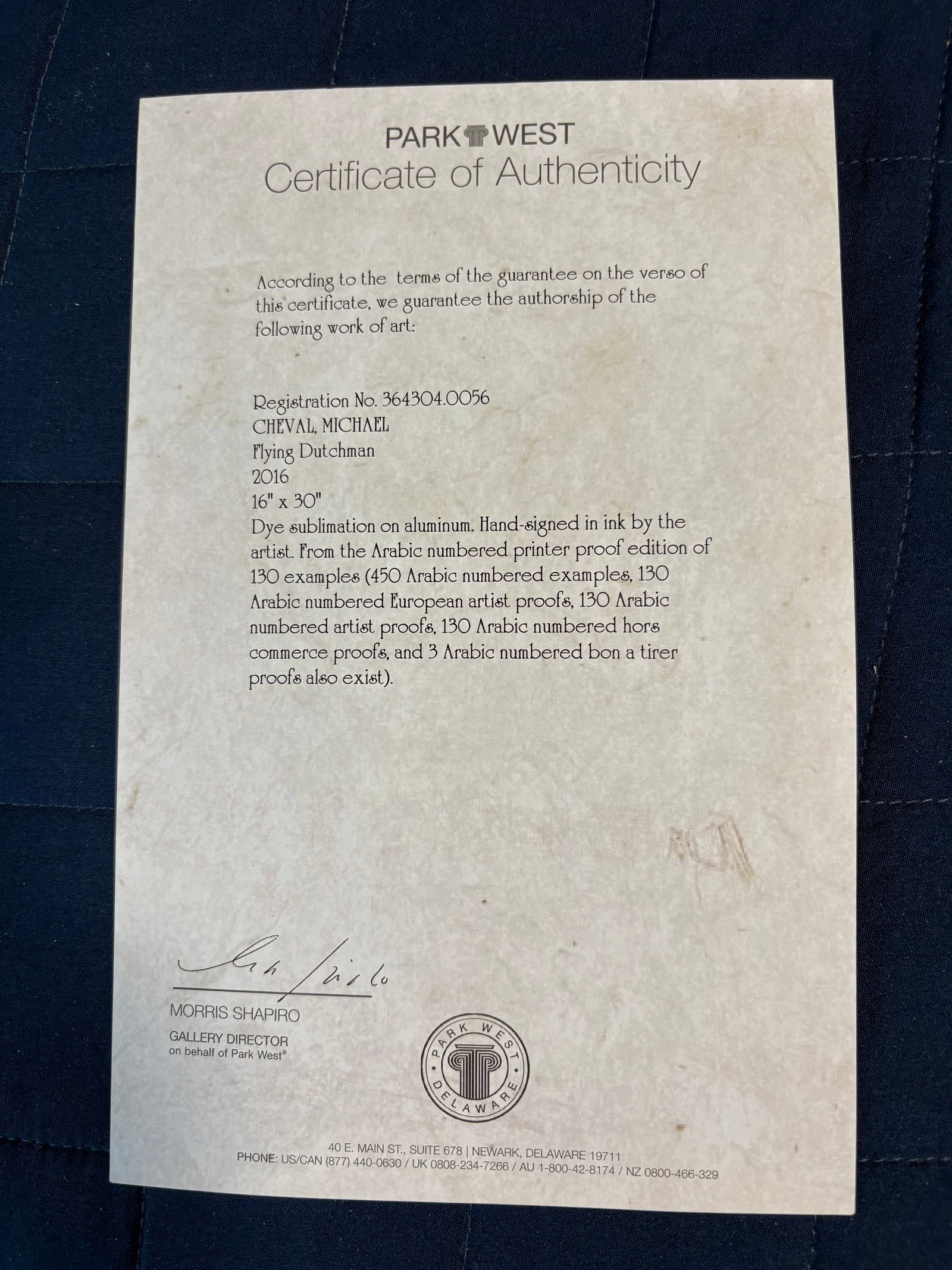 Michael Cheval Flying Dutchman - 2