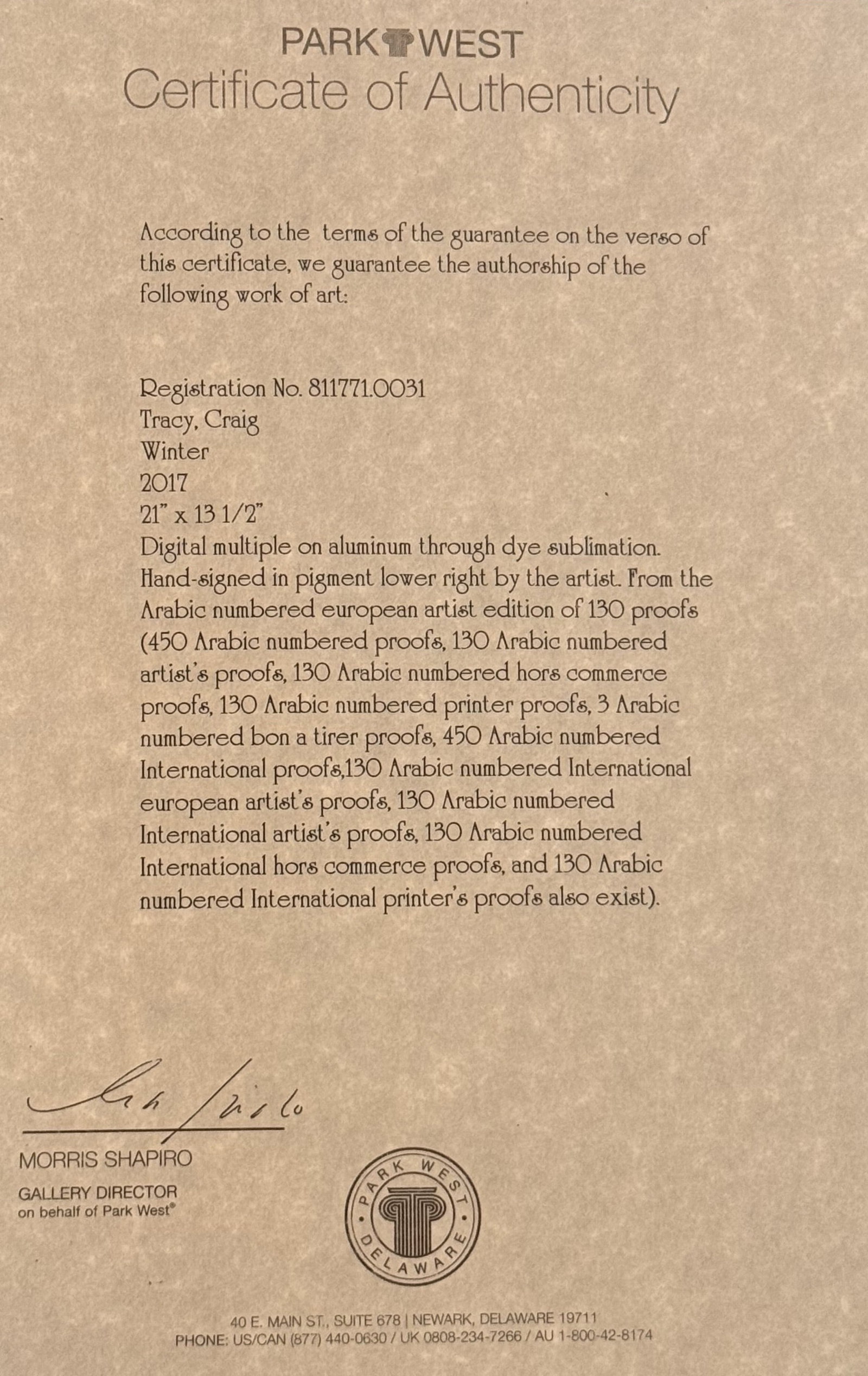 Craig Tracy Winter - 2