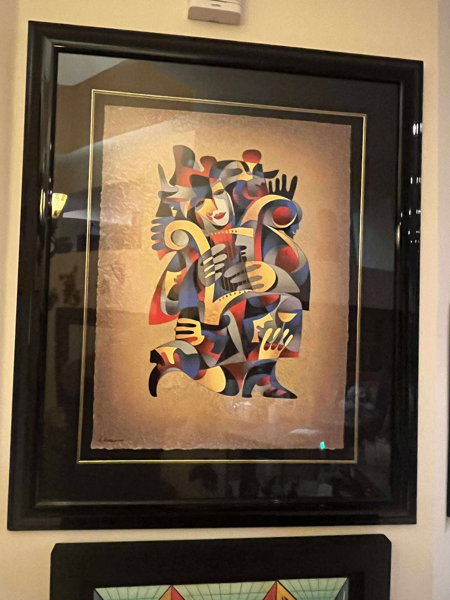 Anatole Krasnyansky Harp Dream II: Anatole Krasnyansky (Harp Dream II) 28 3/4" x 21 3/4". Serigraph in color on wove paper. Signed in ink lower left. Gallery Framed. COA. RMS