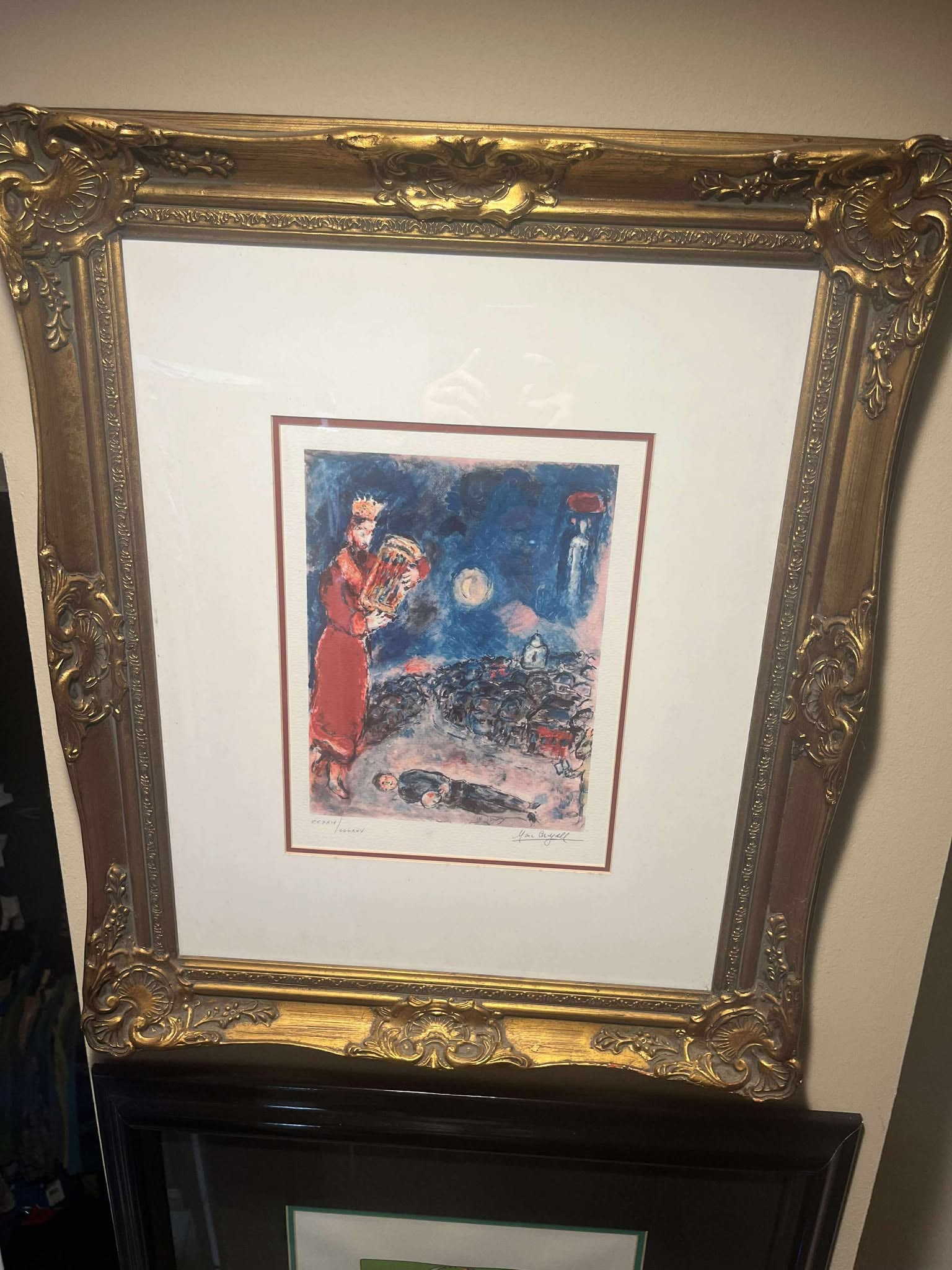 Marc chagall King David: Marc chagall King David No Paperwork