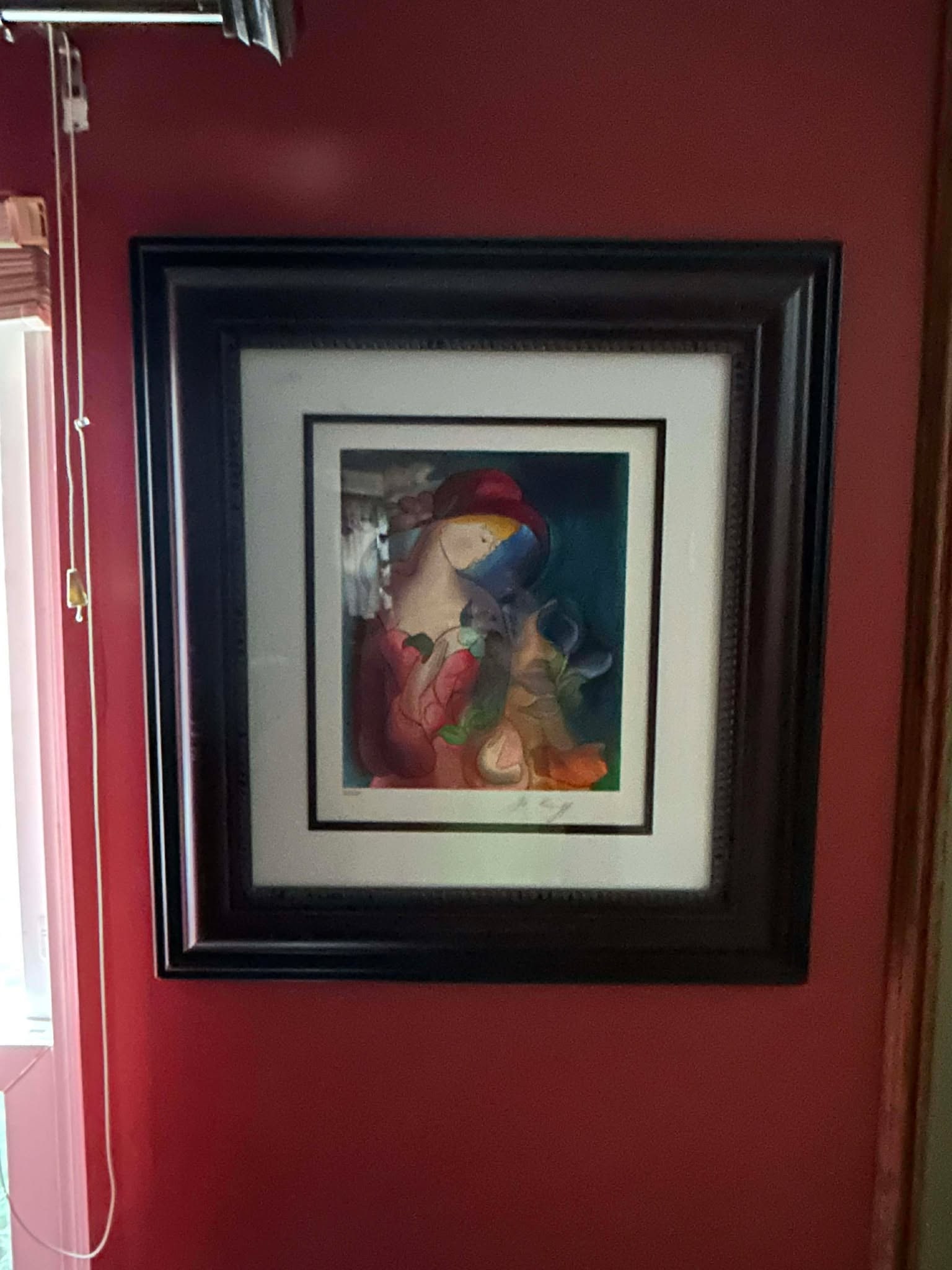 Lekniff Passint time with max: Linda LeKinff "Passing Time with Max" 17" x 16 1/2", Seriolithograph in color on archival paper. Signed in the plate. Gallery framed. COA. GB