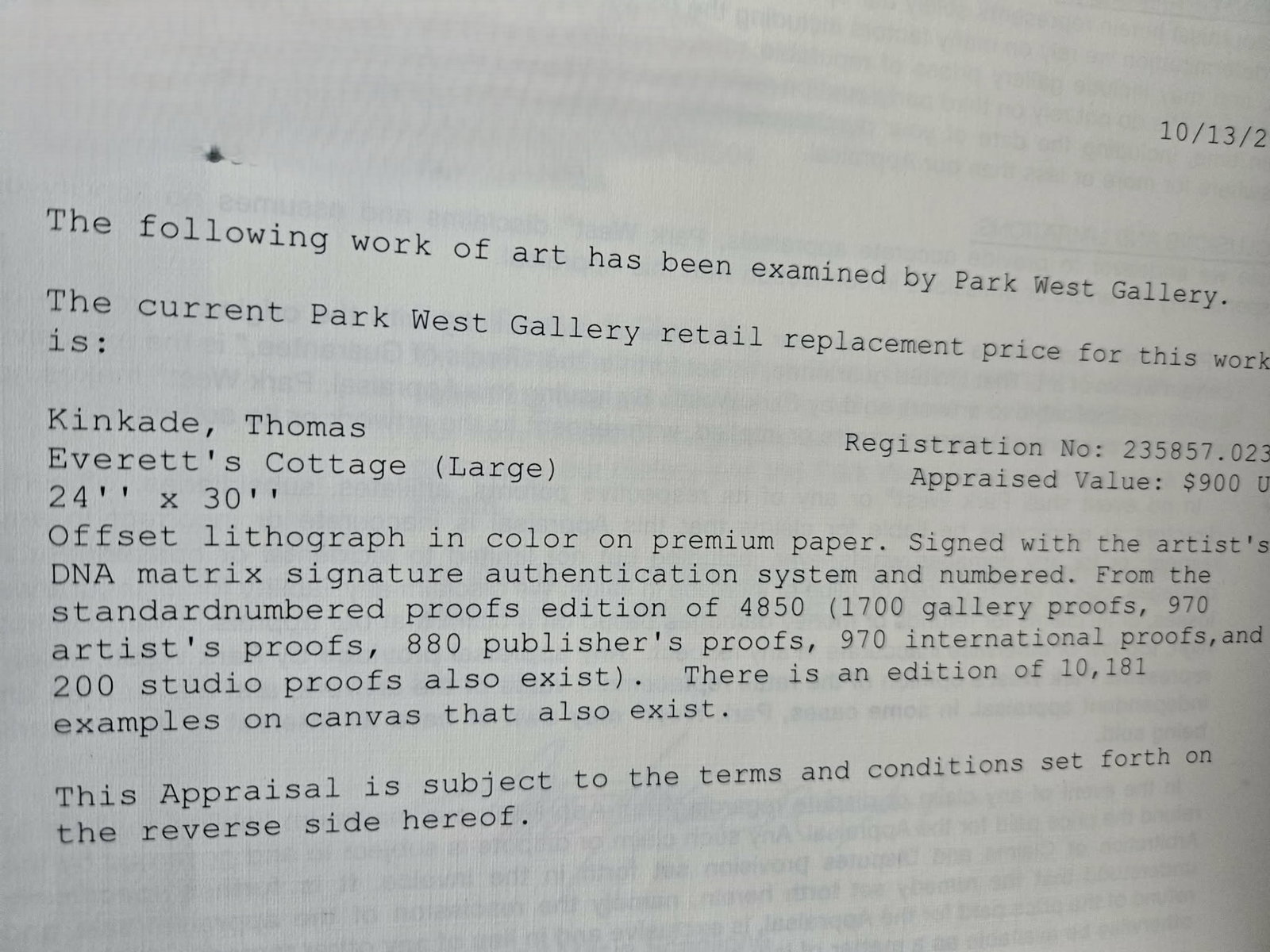 Thomas Kinkade Everett's Cottage Large - 2