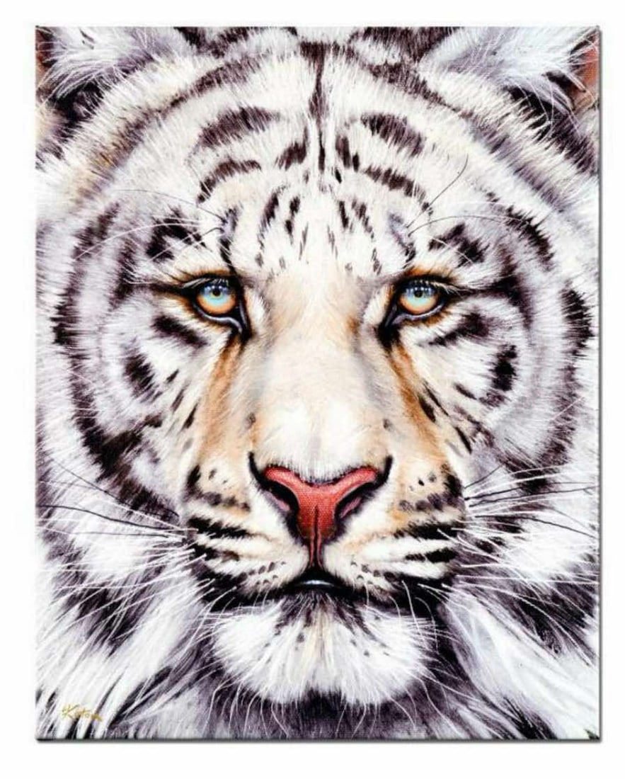 Martin Katon Bengal: Martin Jaton "Bengal" Limited edition giclee on canvas numbered and signed by the artist. Letter of authenticity. Unframed. 16" x 20"