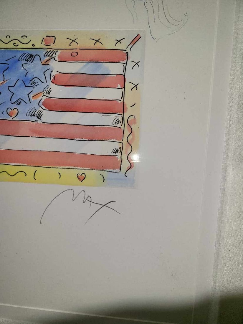 Peter Max Flag with Heart Classic Suite - 2