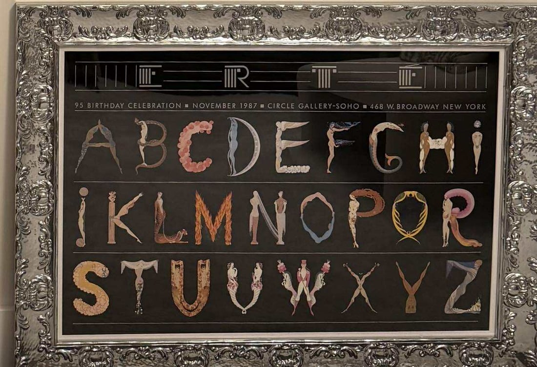 Erte (Ramain De Tirtoff) Alphabet for Erte (1 of 3)