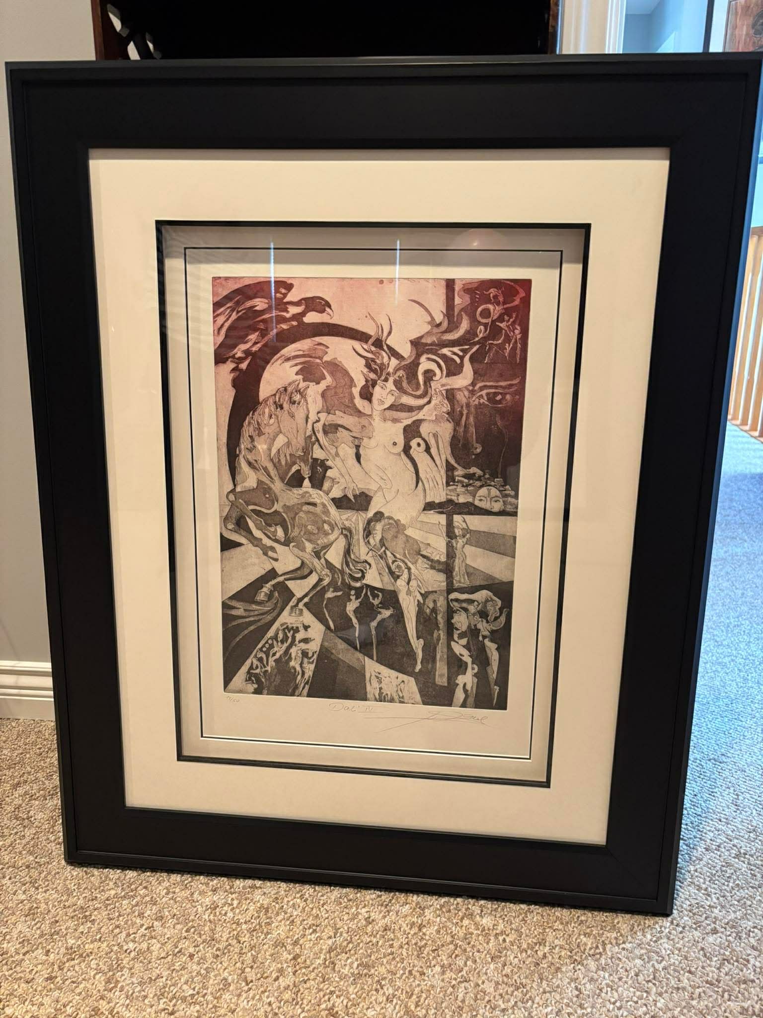 Alfred Gockel Dali IV: Alfred Gockel, Pali IV 19 1/4" x 13 1/2" image size. Signed in pencil lower right and numbered. Gallery Framed. Appraisal. GU.