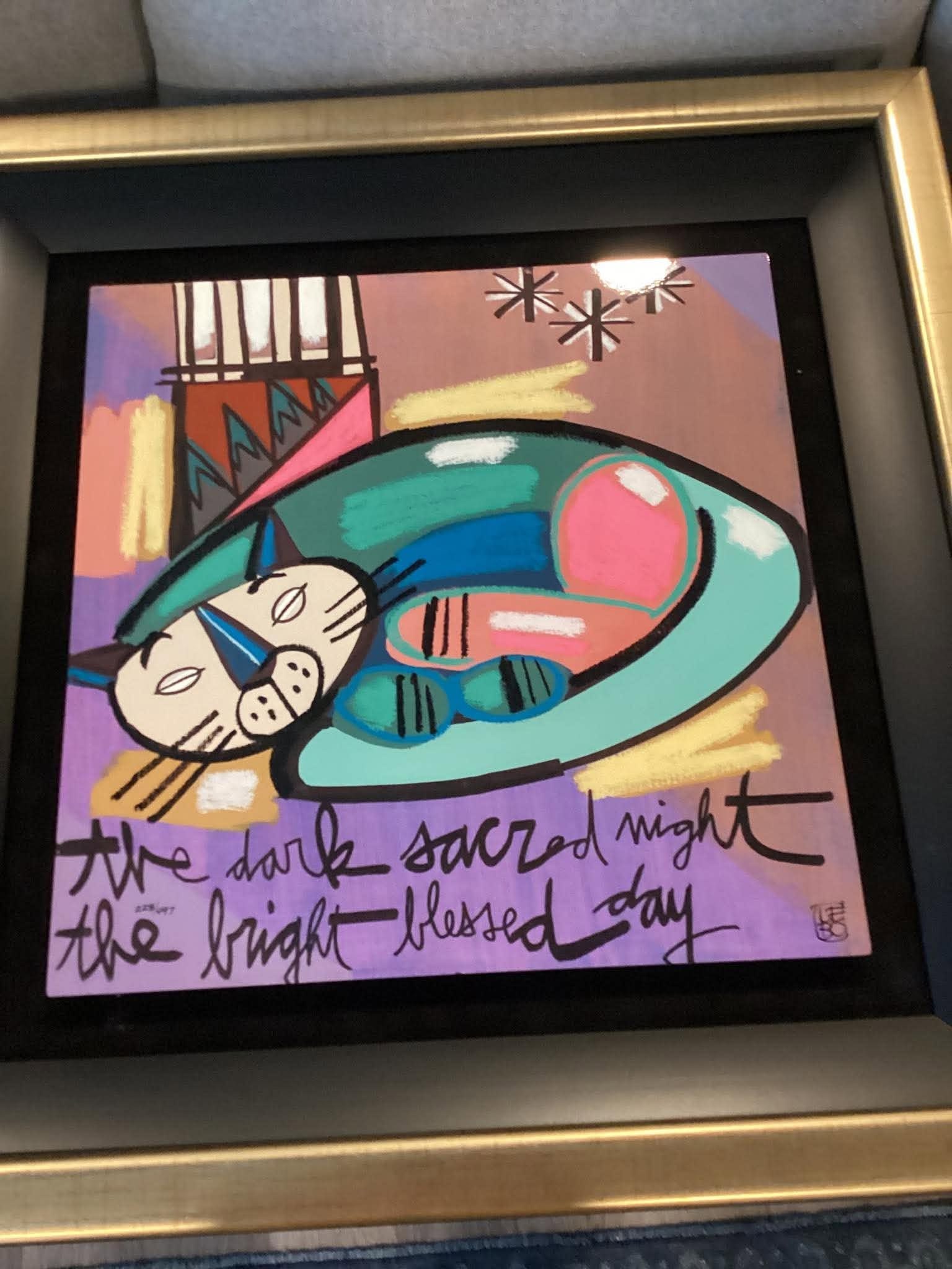 David Le Batard (as Lebo) The Bright Blessed Day: David Le Batard (as Lebo) "The Bright Blessed Day" Giclee, no paperwork