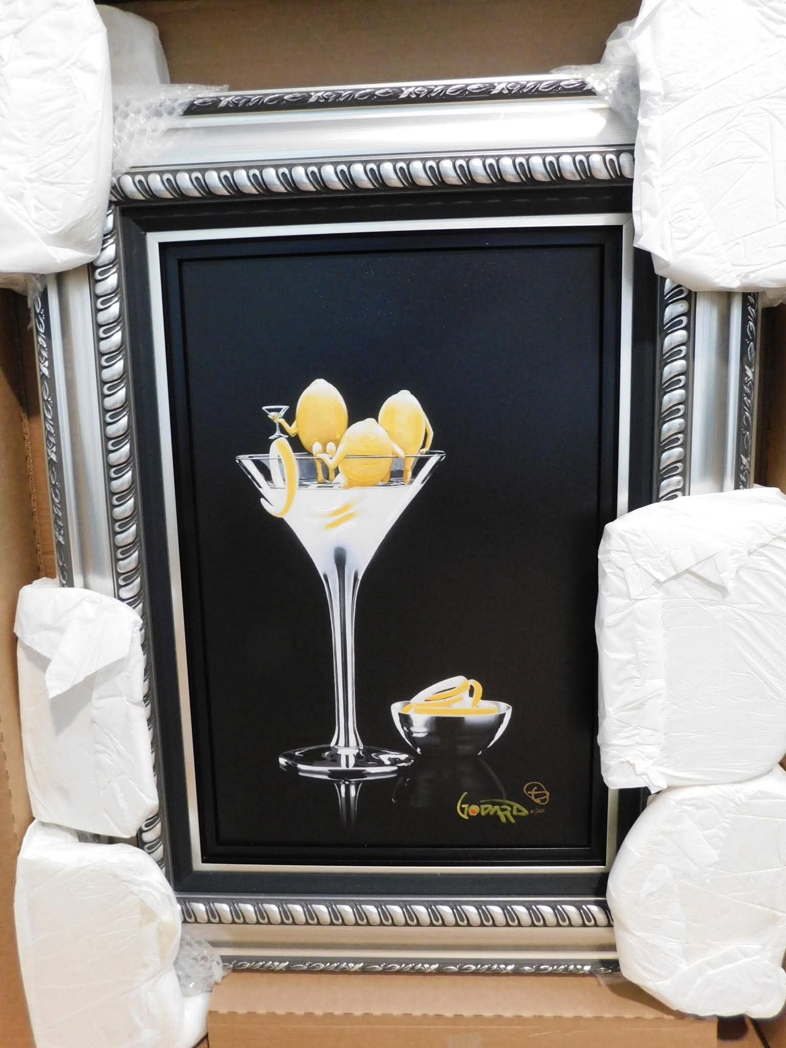 Michael Godard The Three P's: Michael Godard "The Three P's" 2021 24" x 16" image size Giclee in color with hand embellishment on canvas. Hand-signed by the artist. Gallery framed, COA, Appraisal. BH