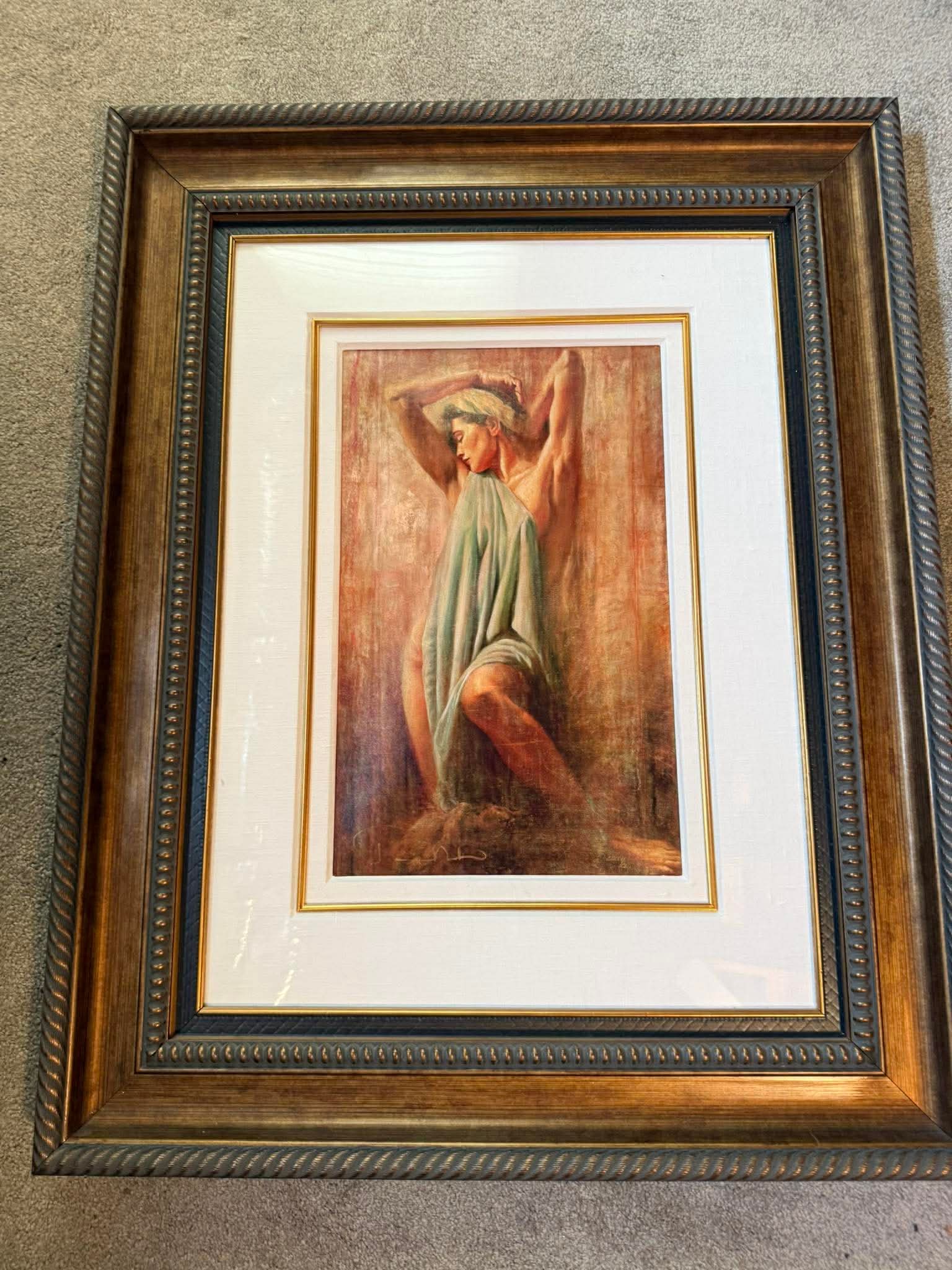Tomasz Rut Caritas: Tonasz Rut "Caritas" 19" x 12" image size. Giclee in color on paper. Signed in ink lower left and numbered on verso. Gallery framed. COA. Appraisal. MS