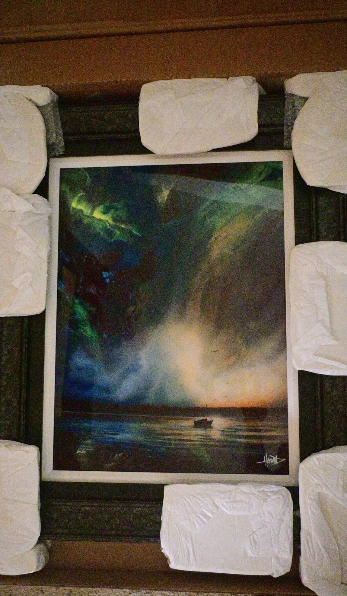 Ashton Howard Golden Hour: Ashton Howard "Golden Hour" 26" x 19 1/2" image size. Dye sublimation on aluminum. Hand signed in pigment Lower right by artist. Gallery framed. Appraisal. BM