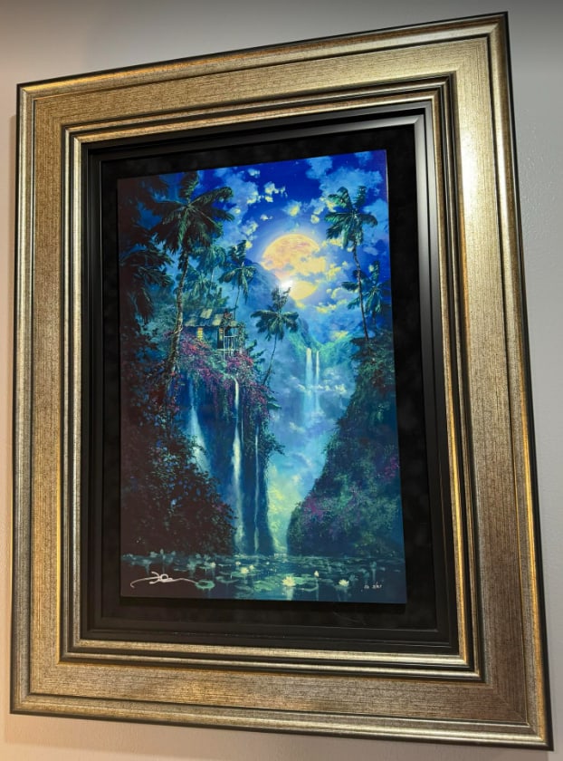James Coleman Aloha Dreams: James Coleman "Aloha Dreams" 2019, 22 1/4" x 14 1/2" (Image Size) Caldograph (digital multiple through dye-sublimation on wood) with hand-embellishments using a variety of acrylic paints. Hand-signed 