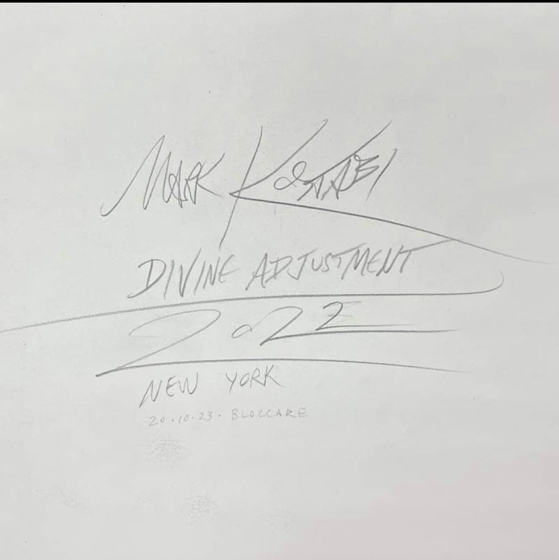 Mark Kostabi Diving Adjustment - 2