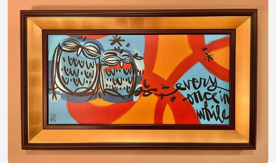 Every Once In Awhile: David LeBatard (Lebo) "Every Once In Awhile" 2013 15 3/4'' ? 31 5/8'' image size Color giclee on canvas. Hand-signed in ink by the artist. LE 350 Gallery framed