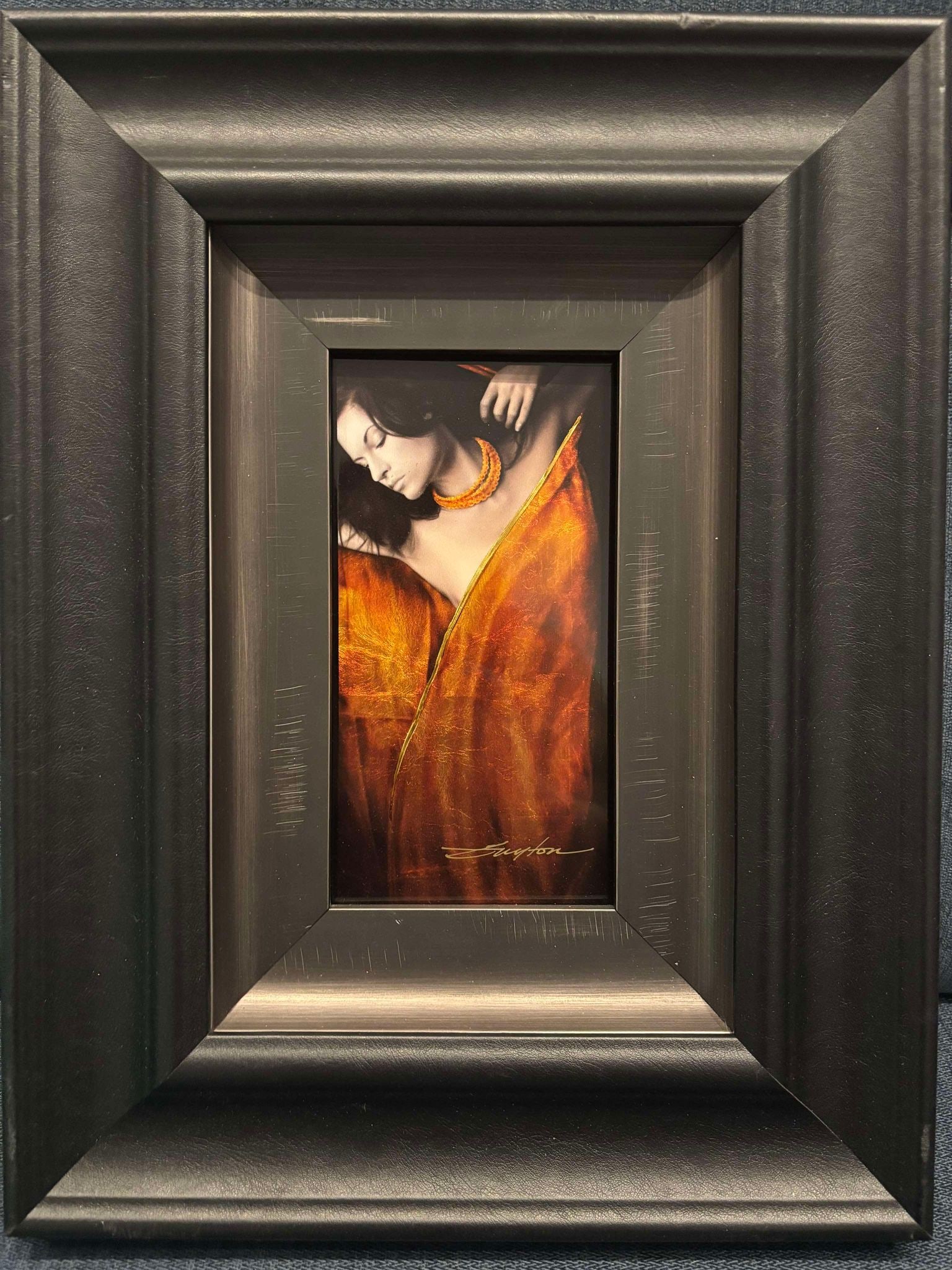 Patrick Guyton Wrapped in Light unique: Patrick Guyton "Wrapped in Light" mini 2021 8 1/2" x 4 5/8" image size, Gallery Framed, no paperwork, unique