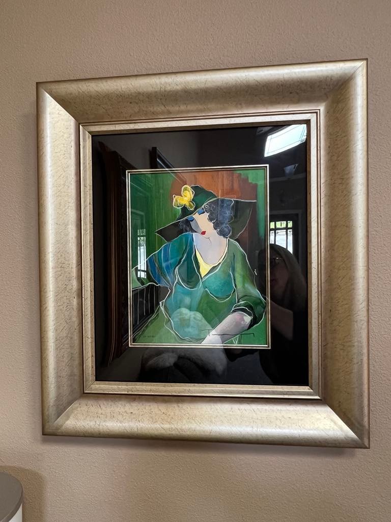 Itzachak Tarkay "Feeling and Soul": Itzchak Tarkay "Feeling and Soul" Serigraph in color on wove paper, signed by the artist. Gallery framed