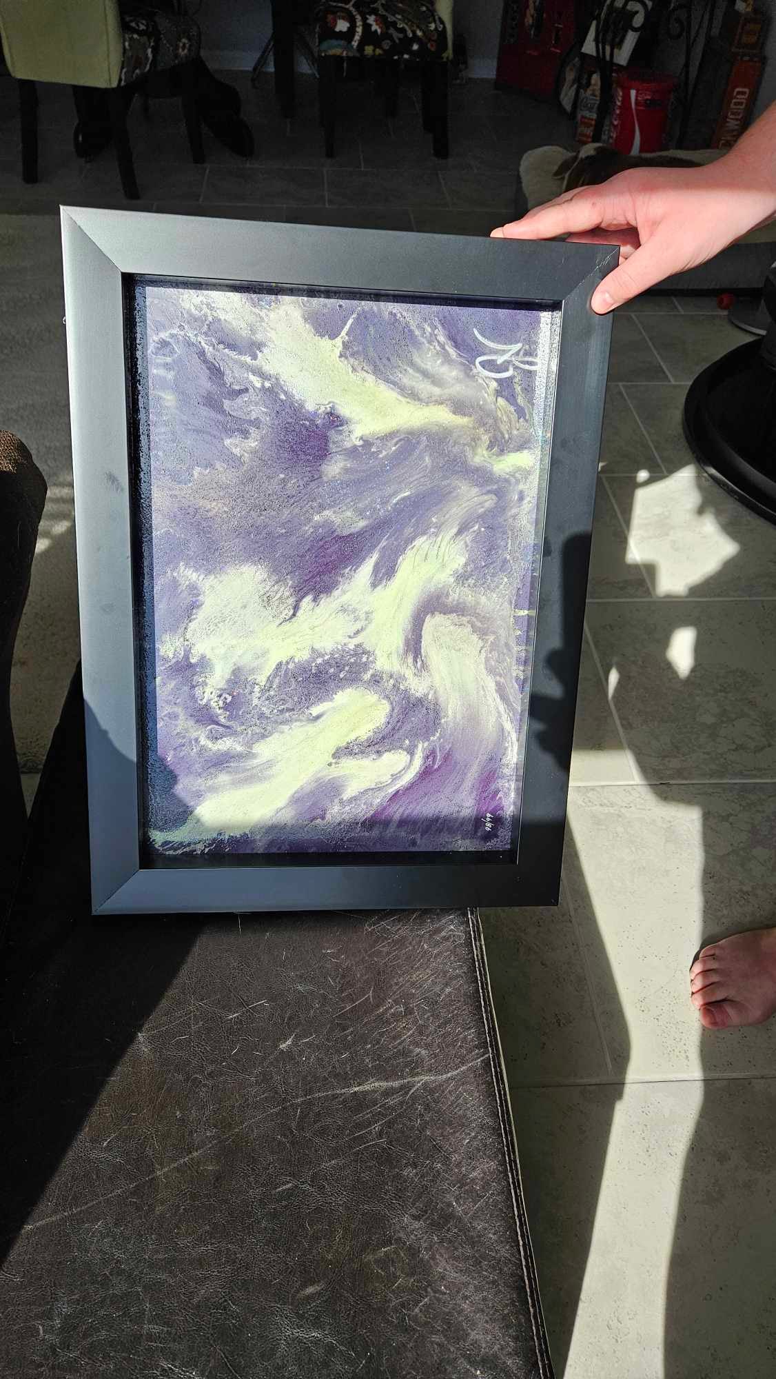 Jeff Vermeeren "Falling Star": Jeff Vermeeren "Falling Star" 2023 12 7/8" x 18" image size Dye sublimation on aluminum with embellishment. Hand signed by the artist. COA