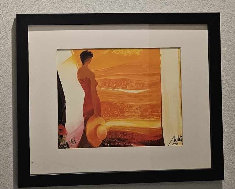 Emile Bellet "Plein Ete": Emile Bellet "Plein Ete" 2015 13" x 16 3/8" image size Giclee in color on paper. Hand-signed in pigment by the artist. Gallery framed, COA