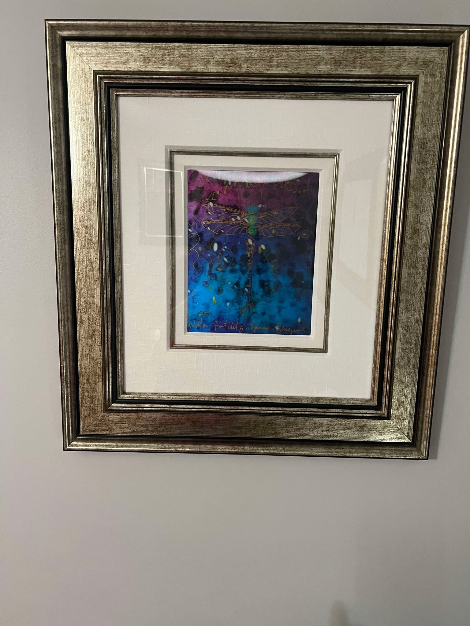 Tim Yanke "Blue Fertility": Tim Yanke "Blue Fertility" 2015 10" x 8" image size Lithographic image viewed through a lenticular lens. Signed by the artist in the ink lower center.Gallery framed, COA, Appraisal