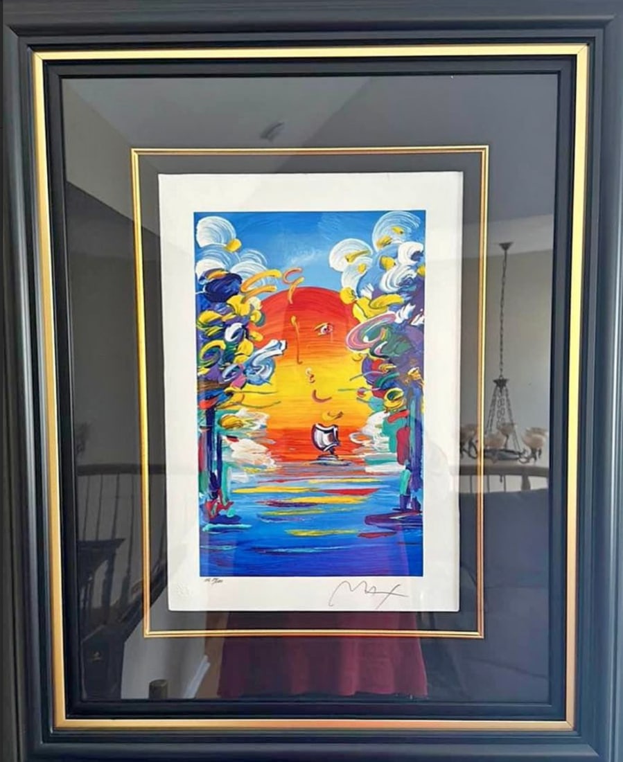 Peter Max "Better World": Peter Max "Better World" 2016 16 1/4" x 10" image size Serigraph in color on wove paper from the Peter Max Studio. Hand-signed by Peter Max in pencil lower right and numbered in Arabic lower left.