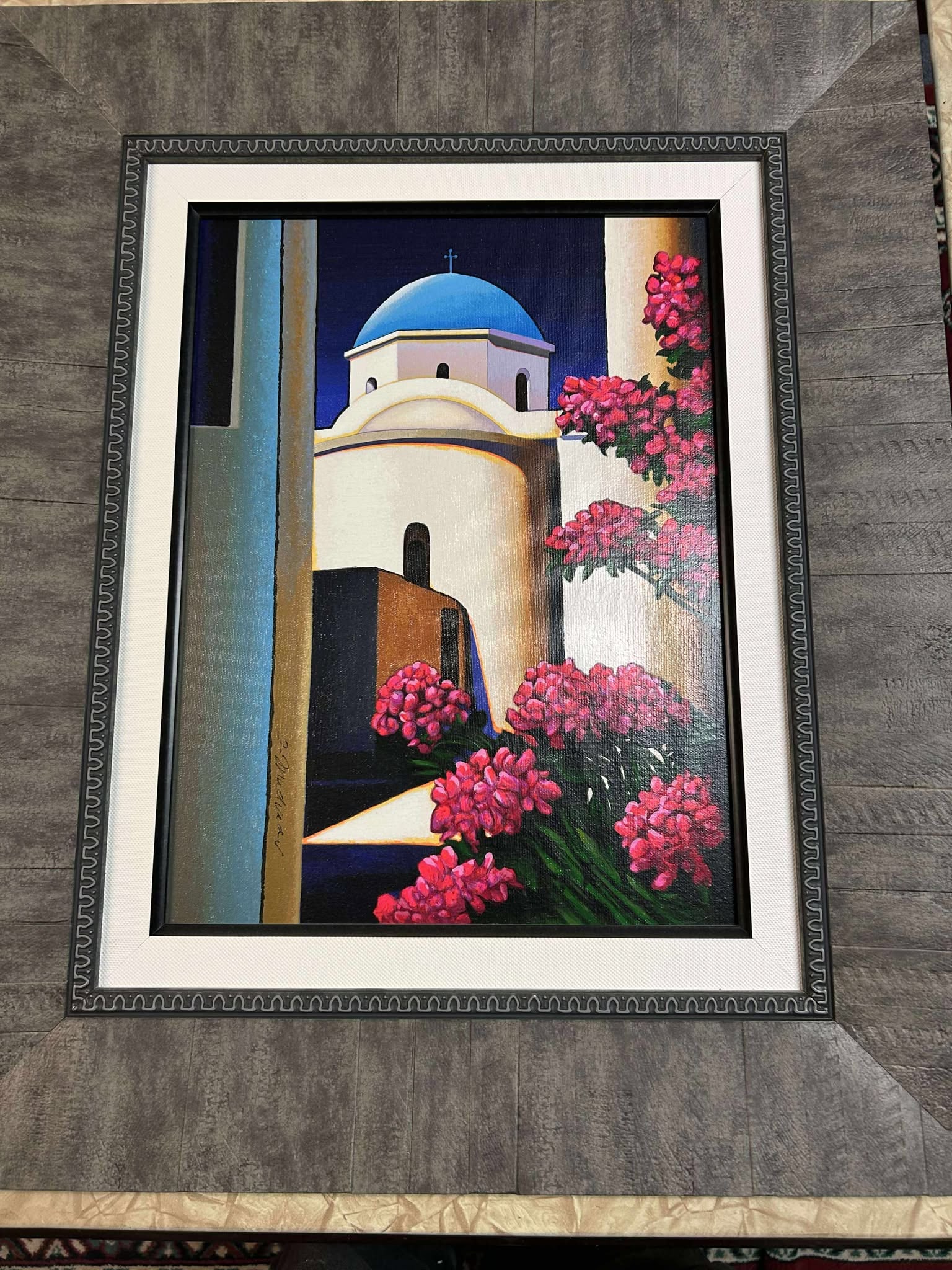 Igor Medvedev Magenta Splash: Igor Medvedev "Magenta Splash" 2001 17" x 12 3/4" image size serigraph in color on canvas. Signed in ink, numbered on verso. Gallery framed, COA, CR