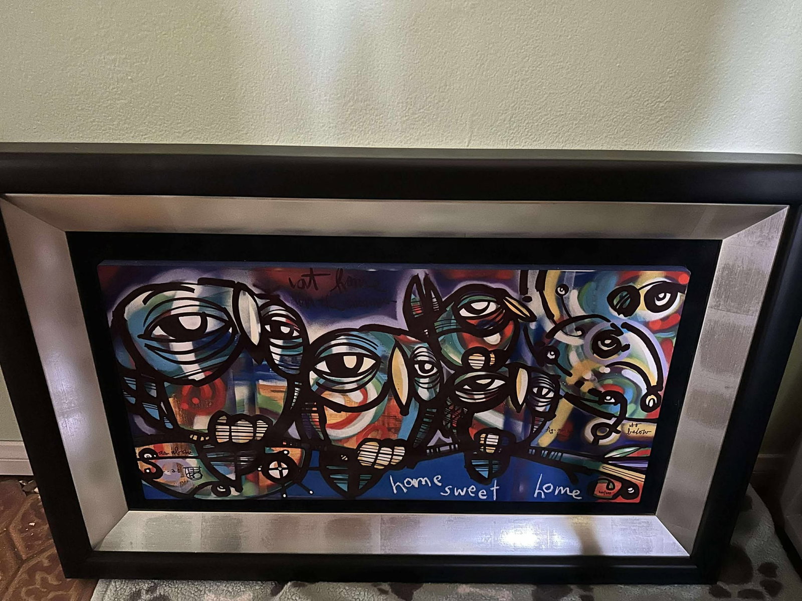 David Le Batard (as Lebo) At Home In the Cosmos (Our Holy Blood): David Le Batard (as Lebo) "At Home in the Cosmos (Our Holy Blood)" 2019 12" x 24" Caldograph (digitial multiple through dye-sublimation on wood) Hand-signed in pigment lower left by the artist.
