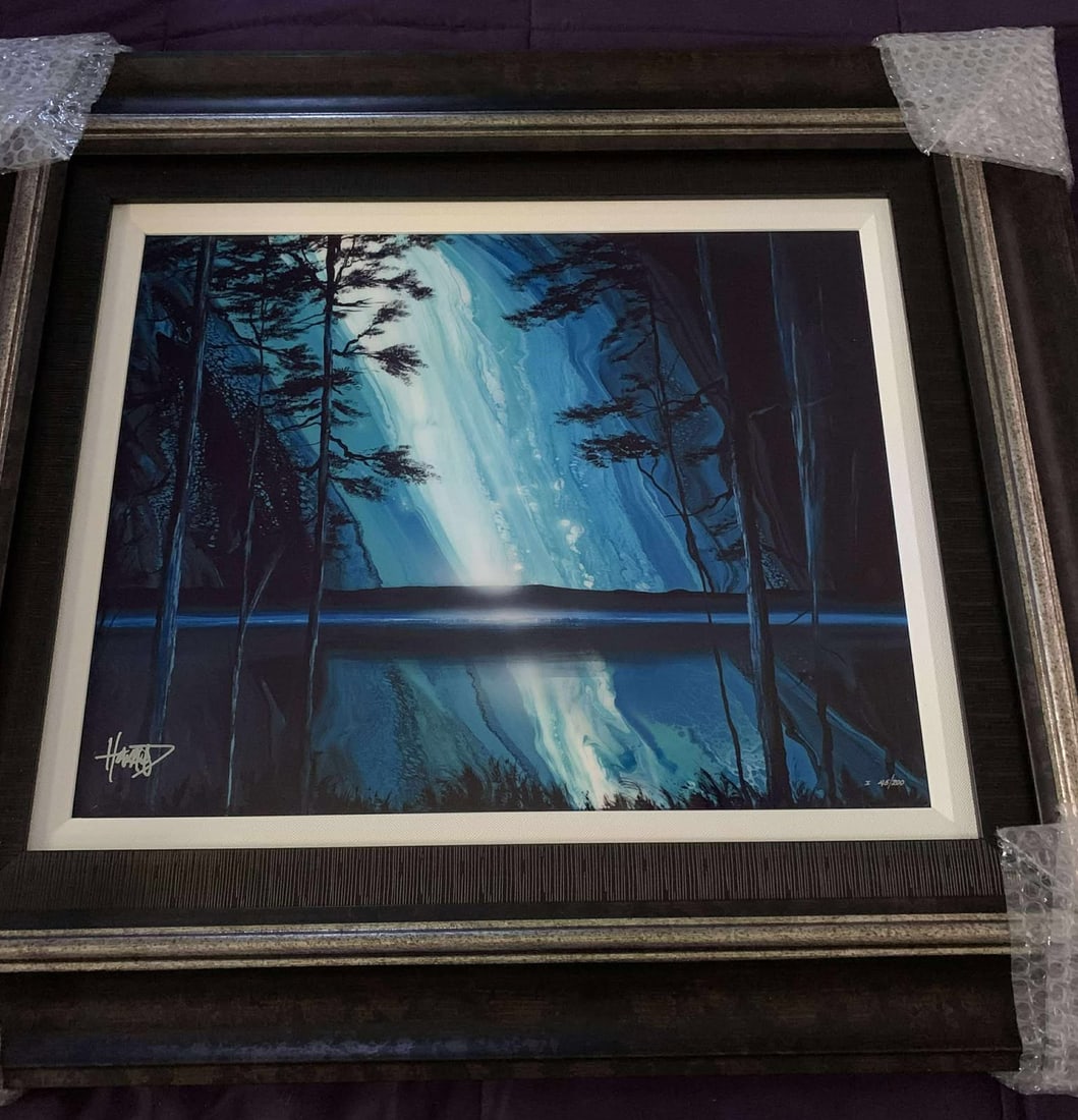 Ashton Howard Forest Light: Ashton Howard "Forest Light" 2019 16" x 20" image size. Dye Sublimation on aluminum. Hand-signed in pigment lower left by the artist. Gallery framed, appraisal. MK