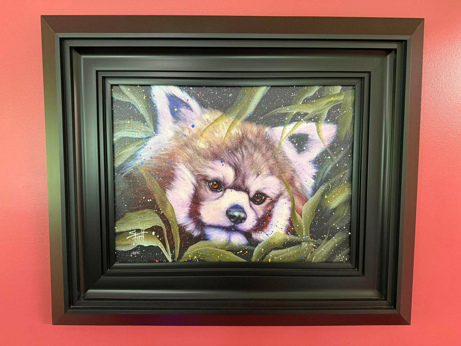 Fishwich Hide and Seek: Fishwick "Hide and Seek" 2021 15" x 20" image size Giclee in color with hand-embellishment on canvas. Hand-signed by the artist. Gallery framed, COA, Appraisal. AW
